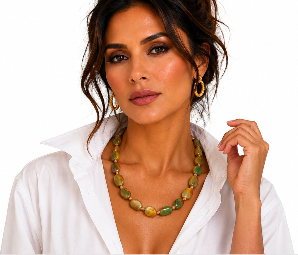 Collar de Ágata Verde