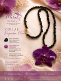 Collar Orquídea Eterna – Ónix Natural
