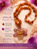 Orquídea  /piedra Ámbar