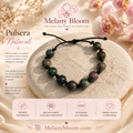 Pulsera verde y tierra