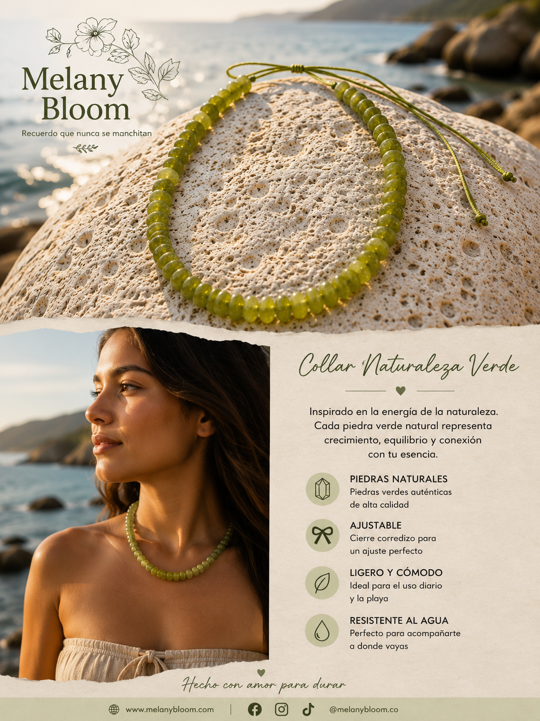 Collar naturaleza verde